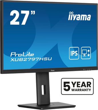 iiyama ProLite XUB2797HSU-B2 écran plat de PC 68,6 cm (27 ) 1920 x 1080 pixels Full HD LED Noir - Neuf