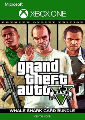 Bundle Grand Theft Auto V : Édition Premium et paquet de dollars Whale Shark  
 XBOX ONE [Code de téléchargement]