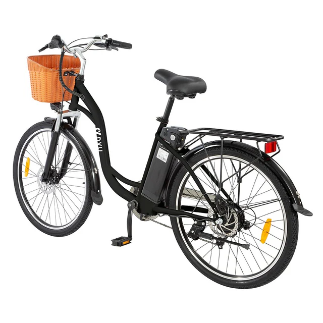 DYU C6 Vélo électrique pour adultes 26 City Urban E Bike avec panier Moteur Batterie 36V 12.5Ah Neuf - vue 6
