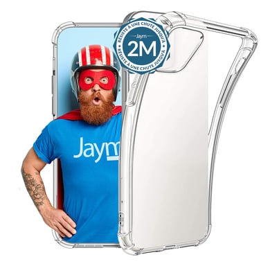 Custodia rinforzata per Apple iPhone 14 Plus - Flessibile e resistente - Certificata 2 Metri di caduta - Trasparente