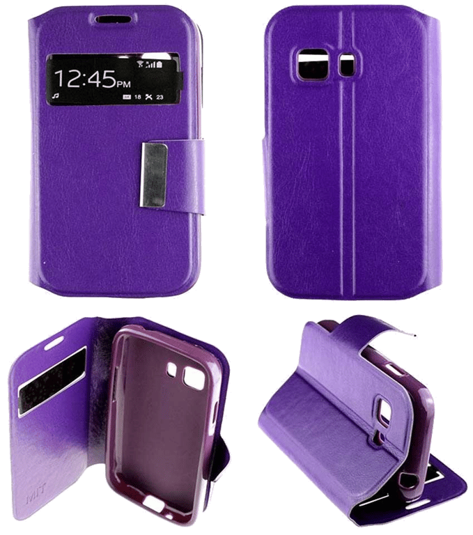 Etui Folio compatible Violet Samsung Galaxy Young 2