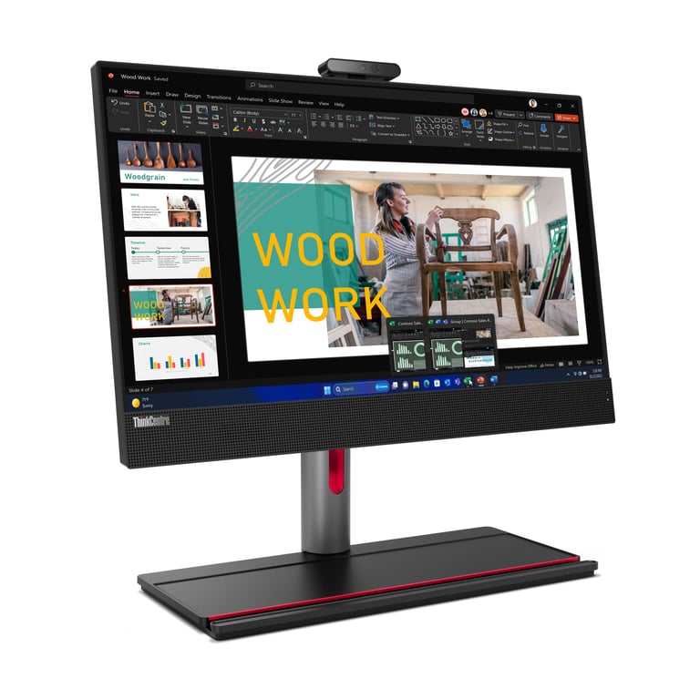 Lenovo ThinkCentre M90a Intel® Core™ i7 i7 14700 60 5 cm 23.8 1920 x 1080 pixels Écran tactile PC All in One DDR5 SDRAM SSD Windows 11 Pro Wi Fi 6E 802.11ax Neuf - vue 3