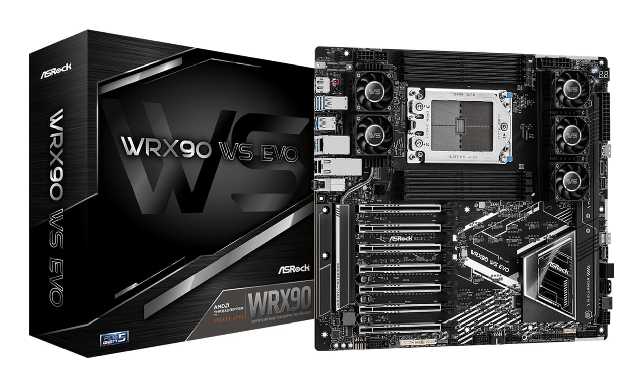 Asrock WRX90 WS EVO carte mère AMD WRX90 Socket sTR5 EEB Neuf