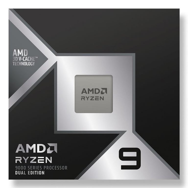 Processeur AMD Ryzen 9 9950X3D2 Dual Edition 16 Cœurs 4 3 GHz Base 5 6 GHz Turbo - vue 3