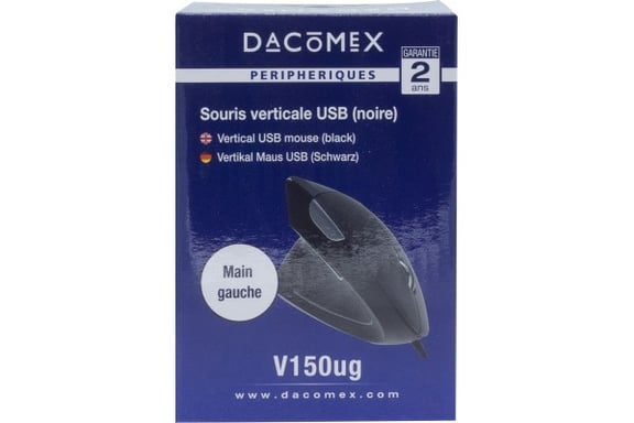 Dacomex V150UG ratón Oficina Izquierda USB tipo A Óptico 2400 DPI
