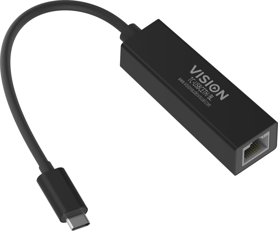 Vision TC USBCETHBL carte réseau Ethernet Neuf