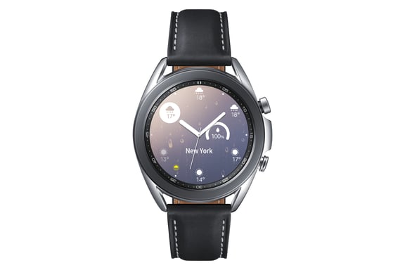 Samsung Galaxy Watch3 3,05 cm (1.2'') OLED Numérique 360 x 360 pixels Écran tactile Argent Wifi GPS (satellite)
