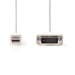 NEDIS Cable Mini DisplayPort - DVI - Mini DisplayPort Macho - DVI-D 24+1-Pin Macho - 2,0 m - Blanco