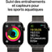 Apple Watch Series 10 (2024) GPS + Cellular, Cassa in Titanio Ardesia da 46mm con Cinturino in Titanio S/M