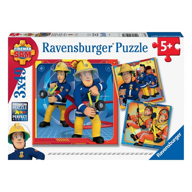 Ravensburger Sam Le Pompier Puzzles 3x49 pièces - vue 2