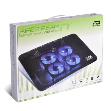 ADVANCE AirStream 17'' almohadilla fría 43,2 cm (17'') 1500 RPM Negro