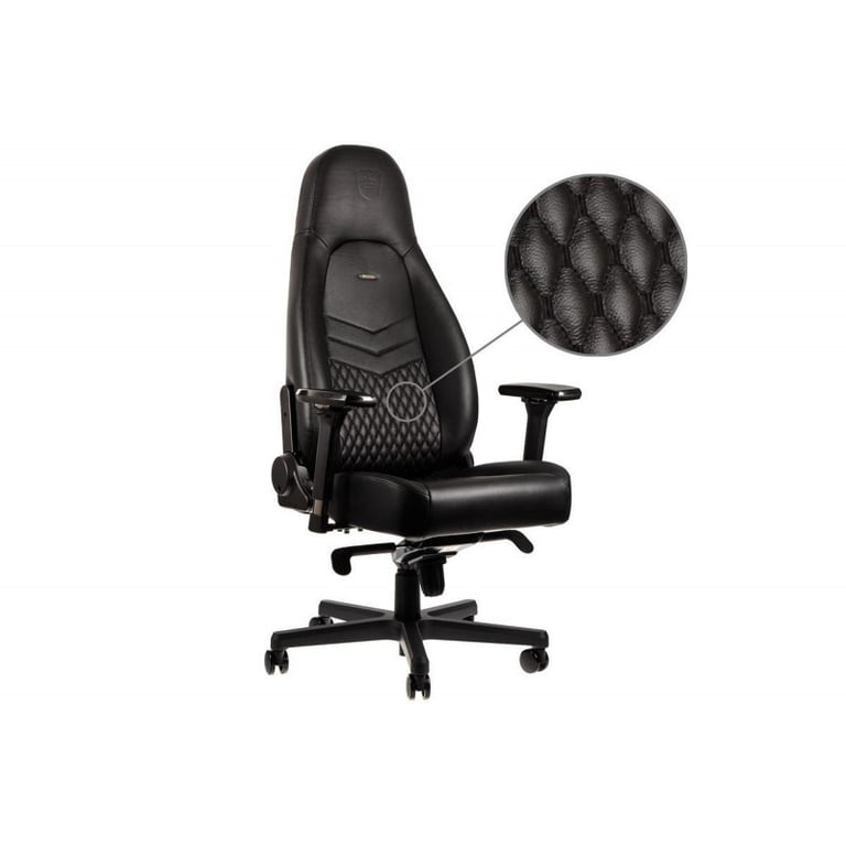 noblechairs ICON Chaise en cuir véritable / Or Neuf