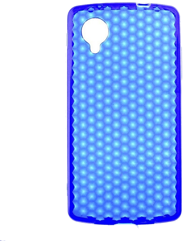 Coque silicone unie compatible Givré Bleu LG Google Nexus 5