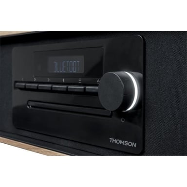 Microsistema Bluetooth - THOMSON - Negro - FM/CD/MP3/USB/Inducción, 60W, Ecualizador, Mando a distancia, Alimentación 230V