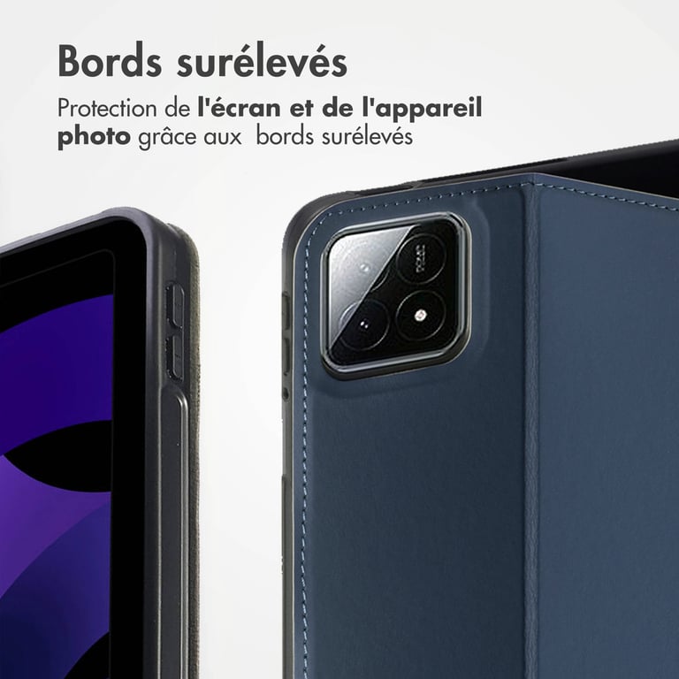 Accezz Classic Tablet Case voor de Xiaomi Pad 6S Pro 12.4 - Donkerblauw