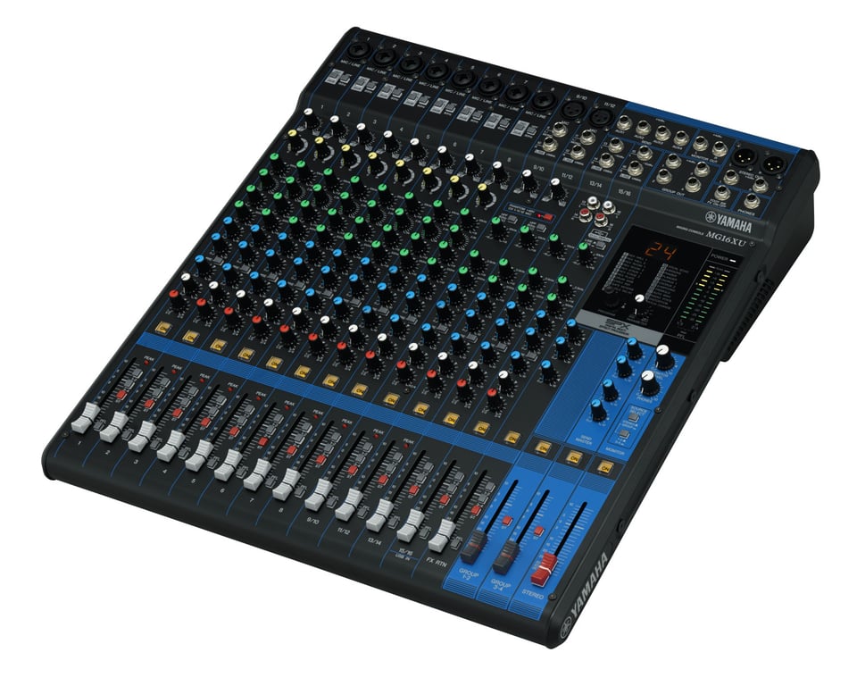 Table De Mixage Yamaha MG16XU – 16 Canaux, Interface Audio USB - vue 3