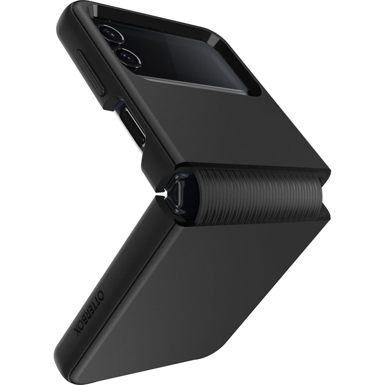 Funda Symmetry Flex para Samsung Galaxy Z Flip4, a prueba de golpes, caídas, elegante, de dos piezas, soporta 3 veces más caídas que el estándar militar, teléfonos plegables - Negro