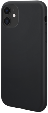Guscio in morbido silicone gel antiurto per Apple iPhone 11, nero satinato