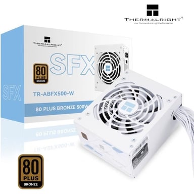 Fuente de alimentación no modular para PC - ABFX 500 W - 80+ Bronce - Blanco