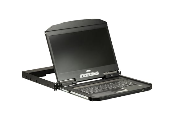 ATEN Console LCD grand écran à un seul rail et à très faible profondeur (USB, VGA)
