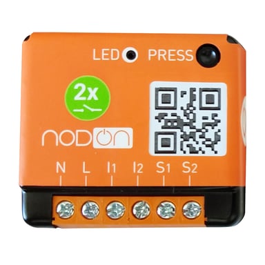 Module Encastré Compatible EnOcean 2 canal de 1,1kW Orange