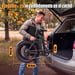 Bicicletta elettrica pieghevole ESKUTE D202 con cestino anteriore, batteria 48V 20.8Ah - blu