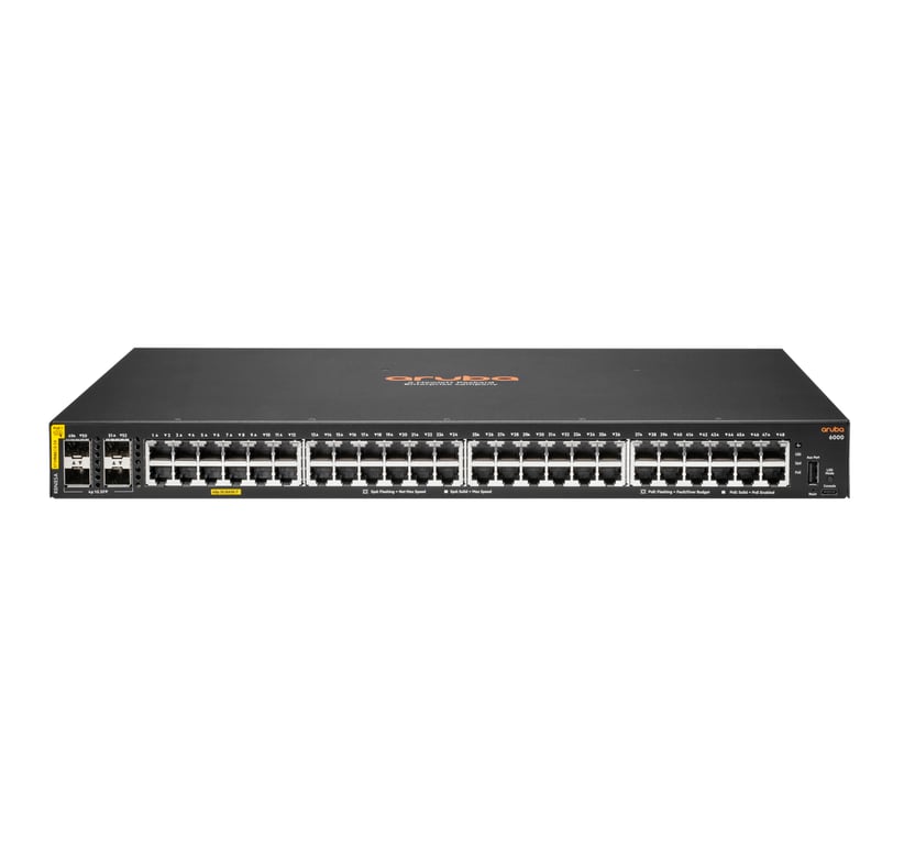 HPE Networking 6000 48G Class4 PoE+ 4SFP R8N85A - vue 2