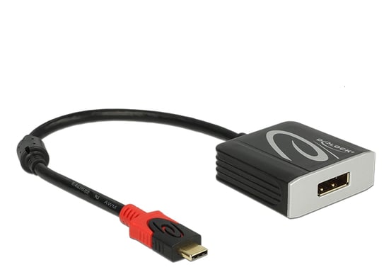 DeLOCK 63312 adattatore grafico USB 4096 x 2160 Pixel Nero (Delock Adapter USB-C =>DP [St/Bu] 15cm schw./black)