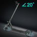 isinwheel S9 Max Monopattino elettrico 500W 36V 10.4AH 10 pollici Monopattino pieghevole per adulti Doppia sospensione, controllo tramite app