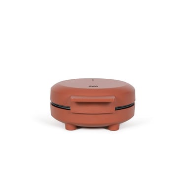 Gaufrier en forme de cœur LIVOO DOP255R 1000 W plaques antiadhésives Brun et noir