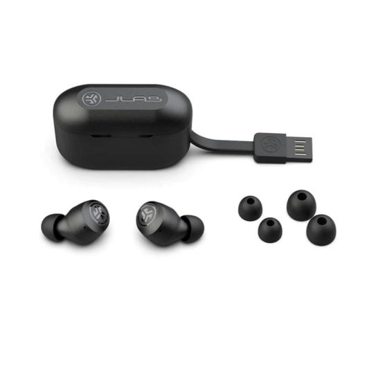 JLab GO Air POP True Wireless Casque True Wireless Stereo (TWS) Ecouteurs Appels/Musique Bluetooth Noir - Neuf