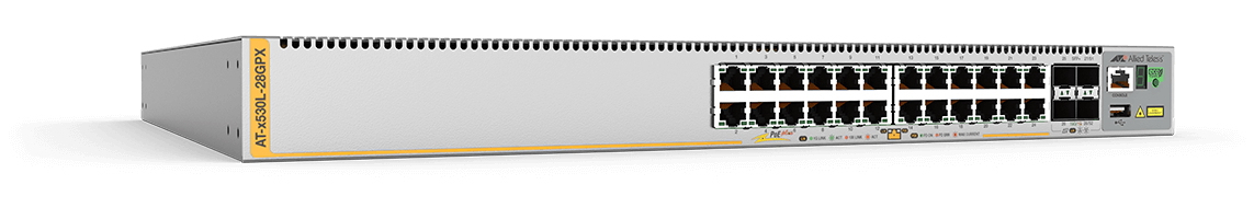 Allied Telesis AT x530L 28GPX 50 Géré L3+ Gigabit Ethernet 101001000 Connexion Ethernet supportant 'alimentation via ce port PoE 1U Neuf - vue 2