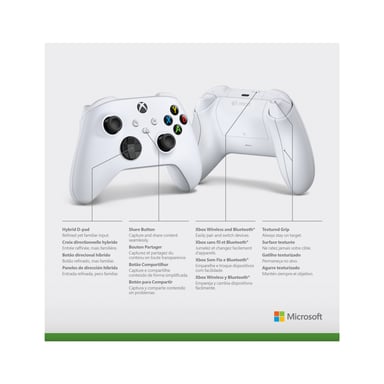 Controller wireless della serie Xbox di nuova generazione - Electric Volt - Giallo - Serie Xbox / Xbox One / PC Windows 10 - Bianco