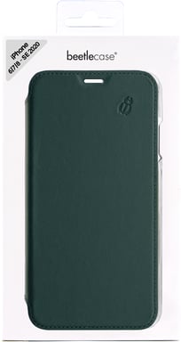 Custodia per iPhone 6/7/8/SE(2022) premium in pelle con retro Cristal