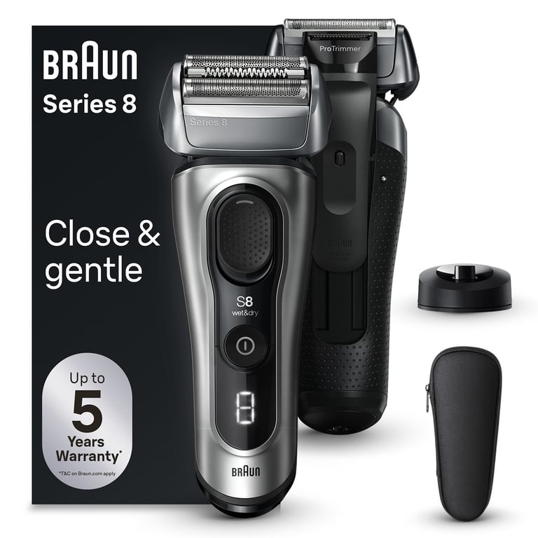 Rasoir Électrique Braun Series 8 8517s – 4 Éléments De Rasage, Autonomie 60 Min - vue 1