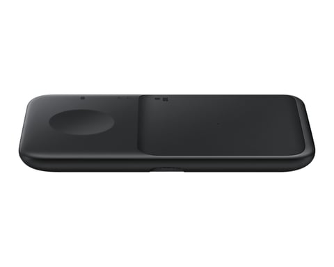 Samsung EP-P4300TBEGEU cargador de dispositivos móviles Auriculares, Smartphone, Smartwatch Negro Carga inalámbrica Carga rápida Interior