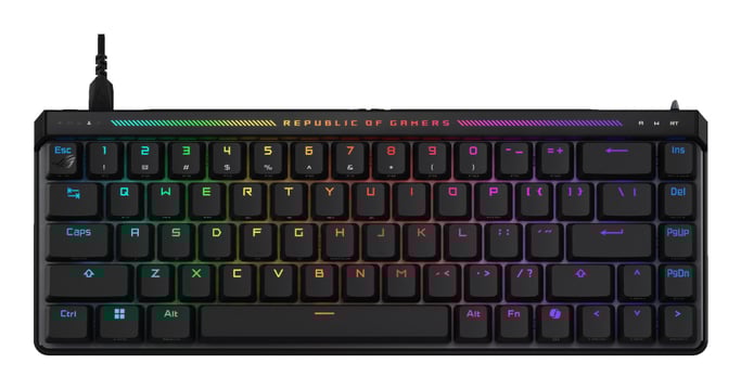 ASUS ROG Falchion Ace HFX teclado Juego USB Francés Negro