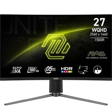 MSI MAG 27CQ6PF 68,6 cm (27'') Wide Quad HD LCD Flat Panel PC Monitor Nero