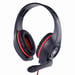 Gembird GHS-05-R casque Avec fil Arceau Gaming Noir, Rouge
