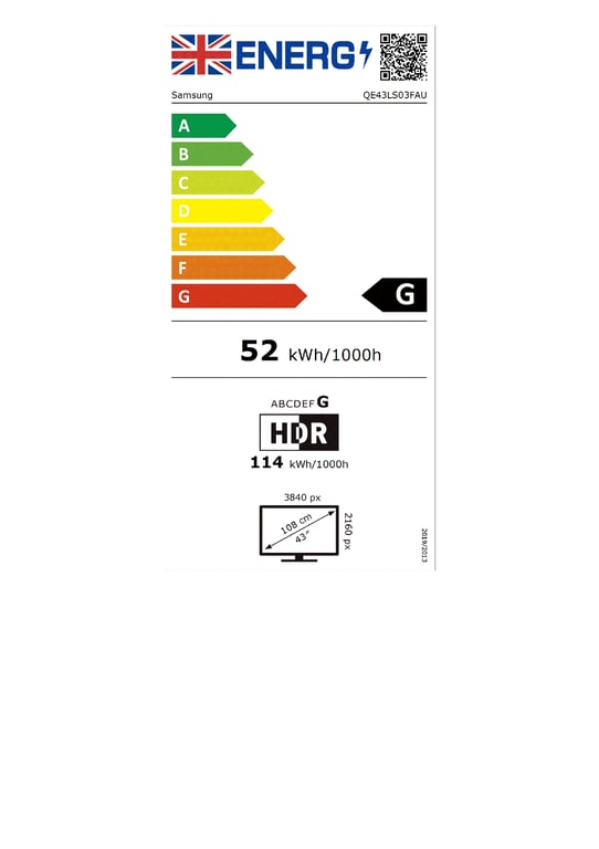 Samsung The Frame 2025 TV QLED 43 TQ43LS03FA 108 cm 4K UHD - Neuf - vue 3