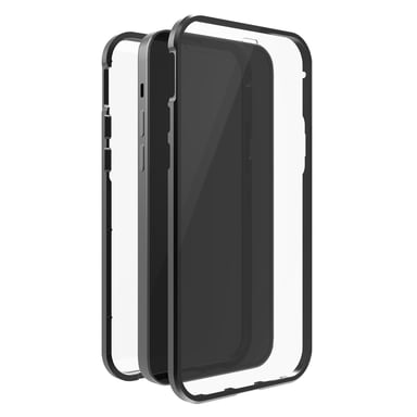 Coque de protection ''360° Glass'' pour iPhone 12/12 Pro, noir