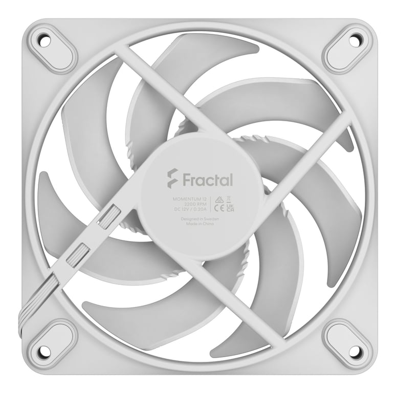 Ventilateur PC FRACTAL DESIGN Momentum 12 FDB Contrôle PWM Pales balayées qui réduit le bruit - vue 7