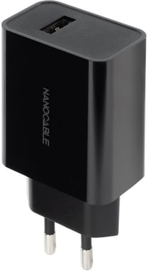 Chargeur USB Nanocâble 2.1A Noir