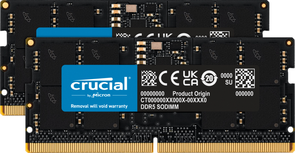 Crucial CT2K32G48C40S5 module de mémoire 2 x DDR5 4800 MHz Neuf - vue 3