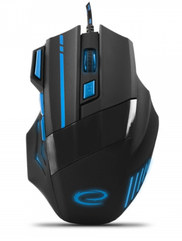Souris Esperanza EGM201B – Filaire, Optique, 2400 DPI, 7 Boutons - vue 1