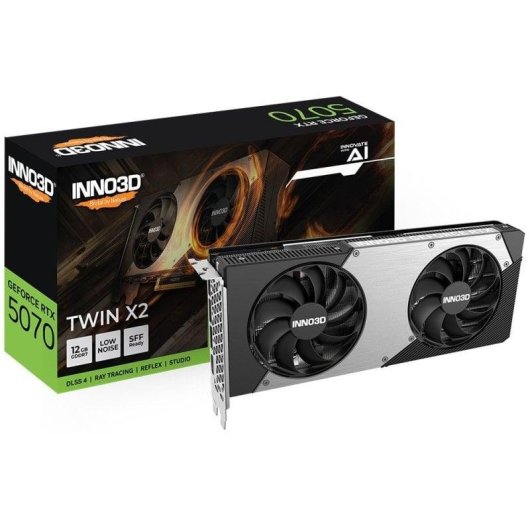 Inno3D Geforce RTX 5070 TWIN X2 Carte graphique GeForce RTX 5070 12 Go GDDR7 PCI Express 5.0 HDMI 3 x DisplayPort - vue 3