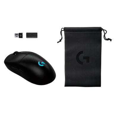 Pack de ratón gaming inalámbrico Logitech G PRO 2 Lightspeed Negro + Dongle 8K + Estuche