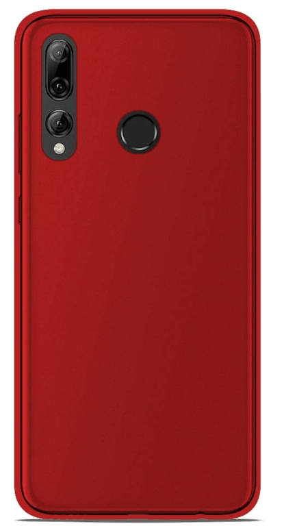 Coque silicone unie compatible Givré Rouge Huawei P Smart Plus 2019
