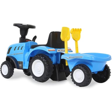 Trattore Push-Car New Holland T7 Blu per Bambini - Veicolo da Gioco Divertente