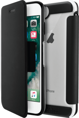Air Coque de protection avec clapet folio pour Apple iPhone 6/6s/7/8/SE 2020, Noir